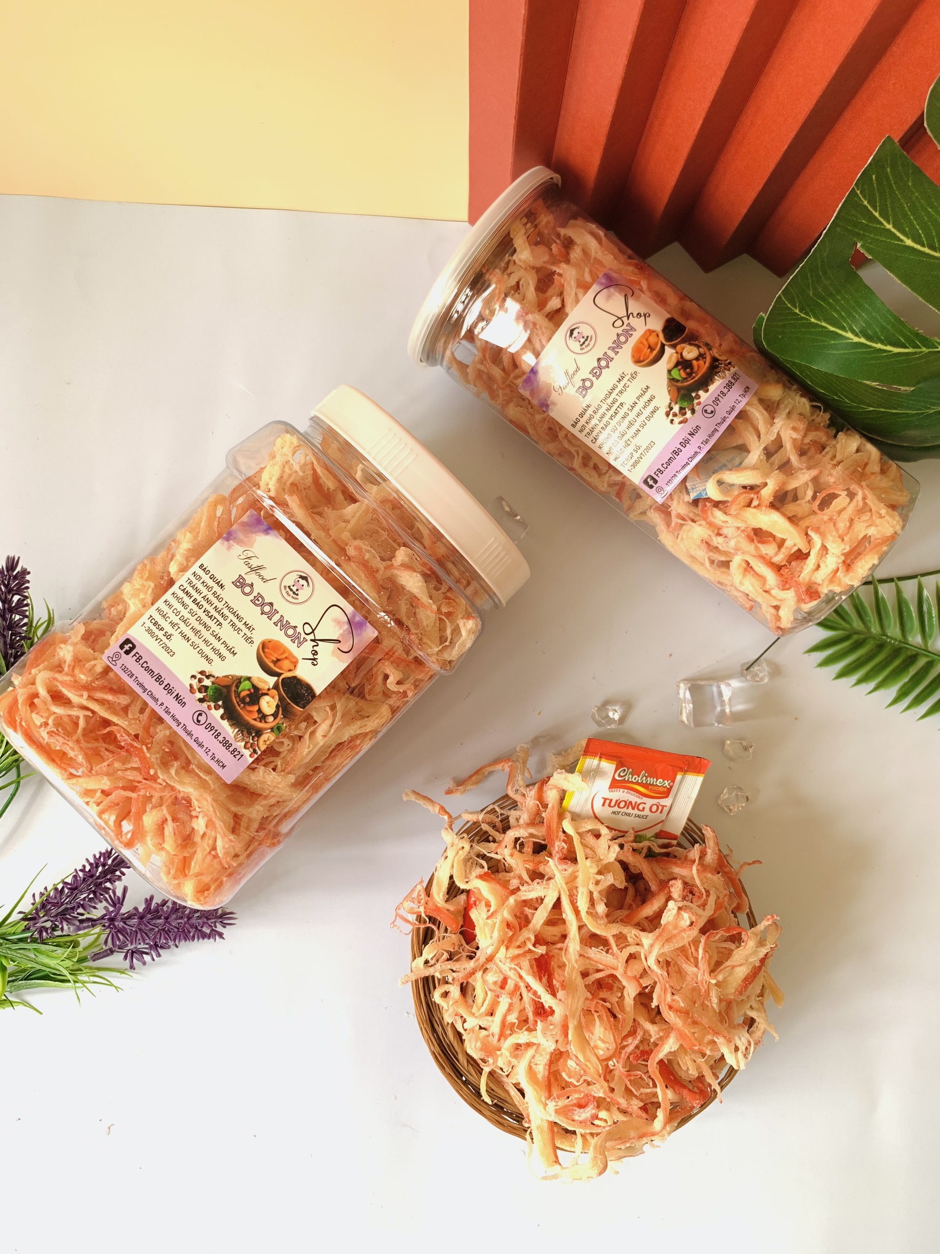150g Mực Xé Sợi Hấp Nước Cốt Dừa Bò Đội Nón