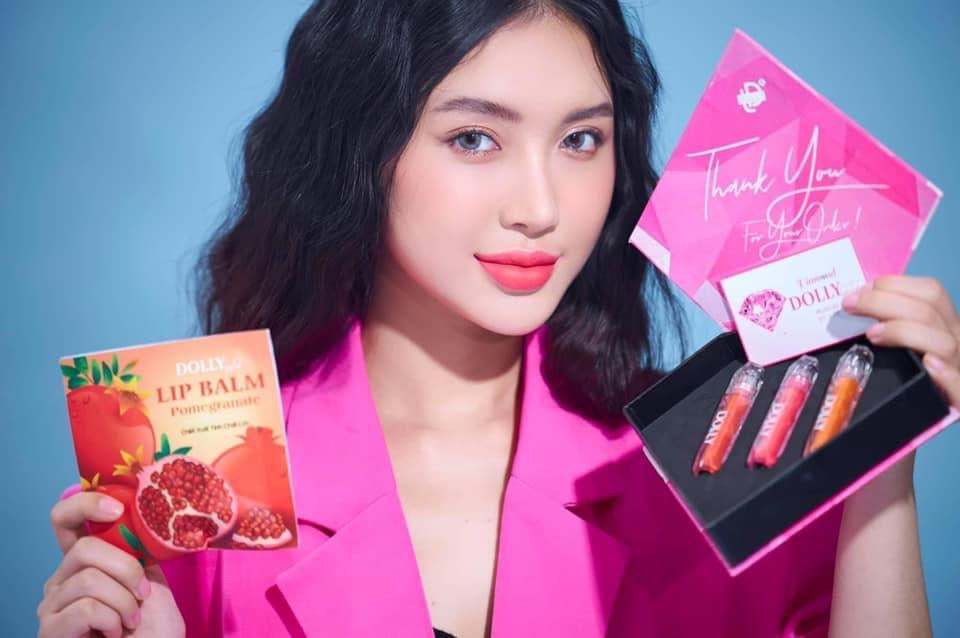 [ D35 Đỏ Đào ] - Son Kem Lì DOLLY DIAMOND Không Chì Đỏ Đào