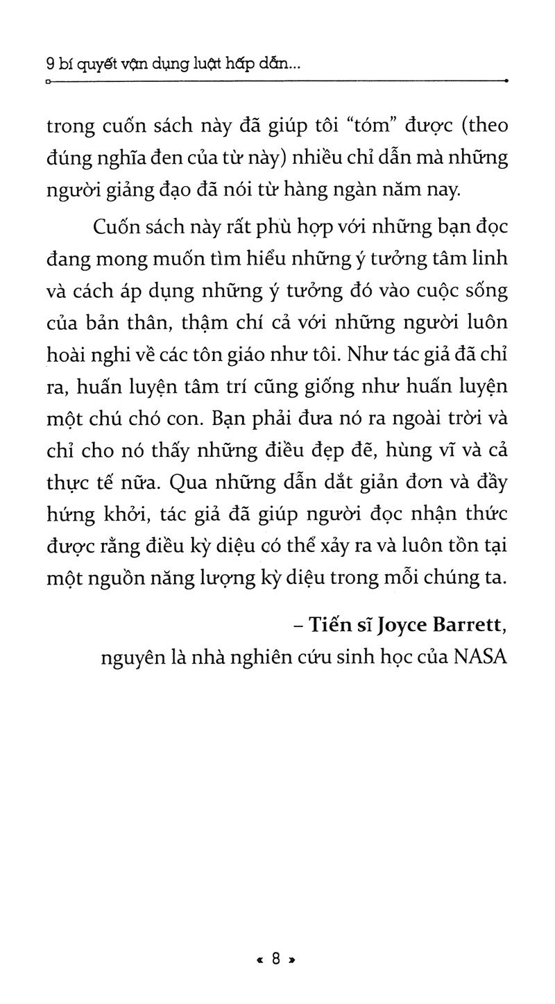 Sách - 9 Bí quyết vận dụng luật hấp dẫn để thay đổi vận mệnh cuộc đời