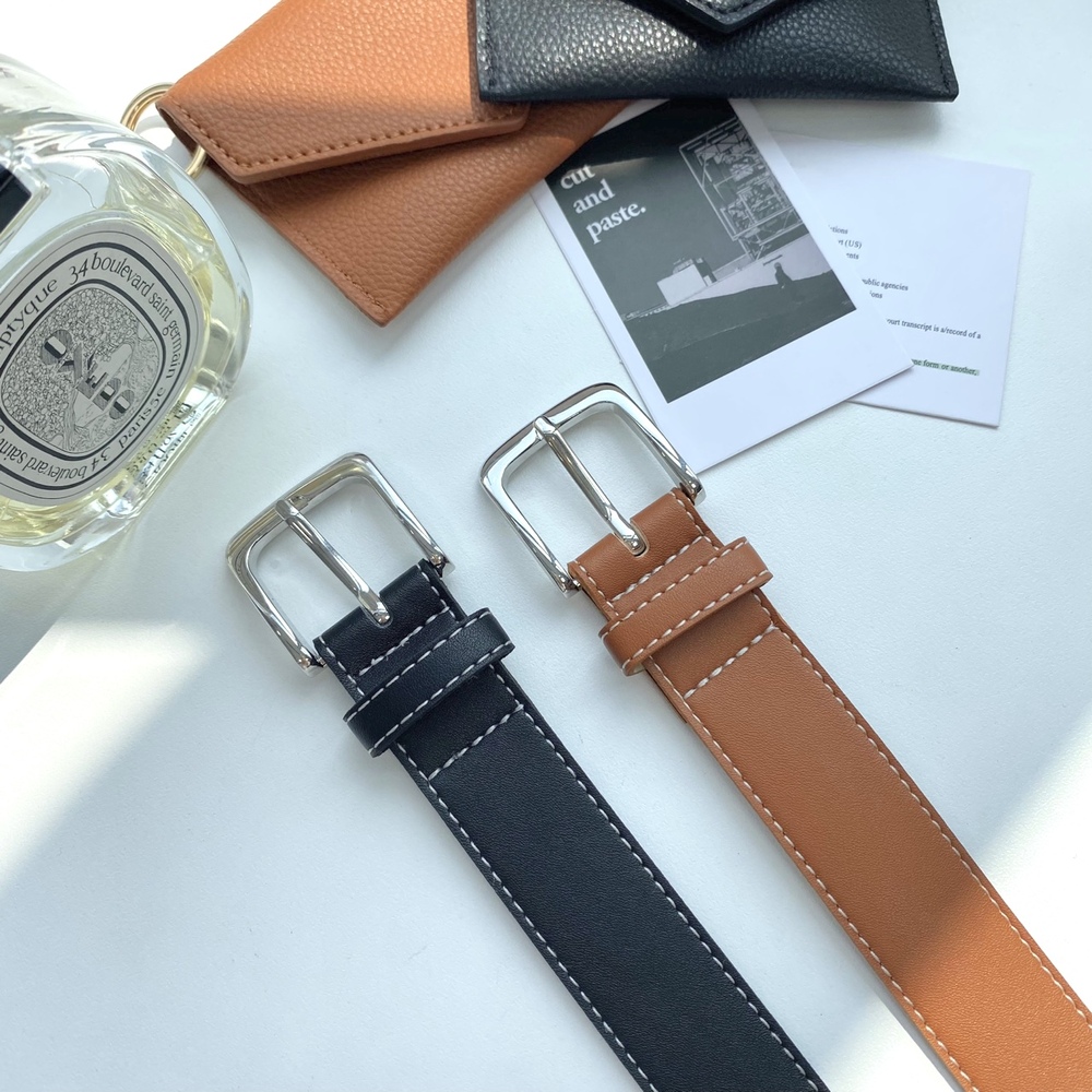 Thắt lưng mặt vuông phong cách hiện đại Modleaf Modern square belt Hàn Quốc