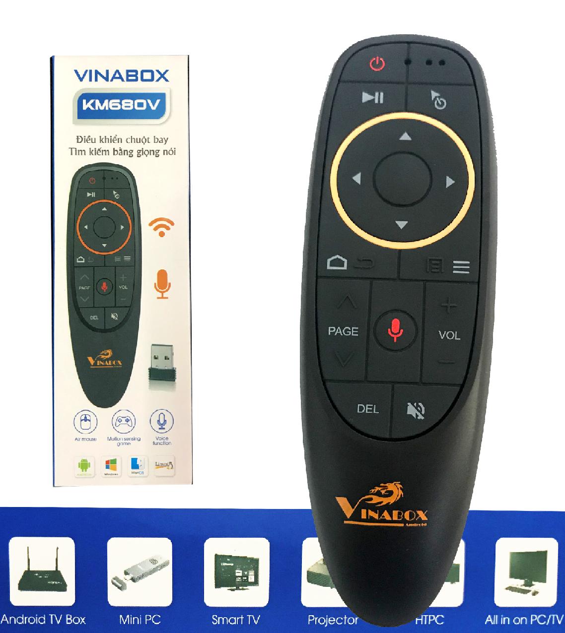 [HCM]Điều khiển Vinabox km680v
