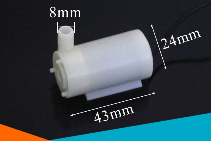 Máy Bơm Chìm Mini 3-6VDC ( Trắng )