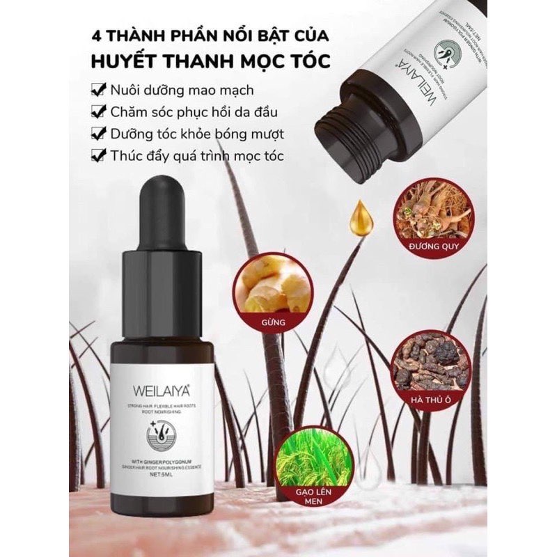 Huyết thanh Weilaiya kích thích mọc tóc, ngăn rụng tóc