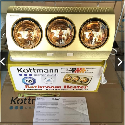 Đèn sưởi nhà tắm 3 bóng Kotman