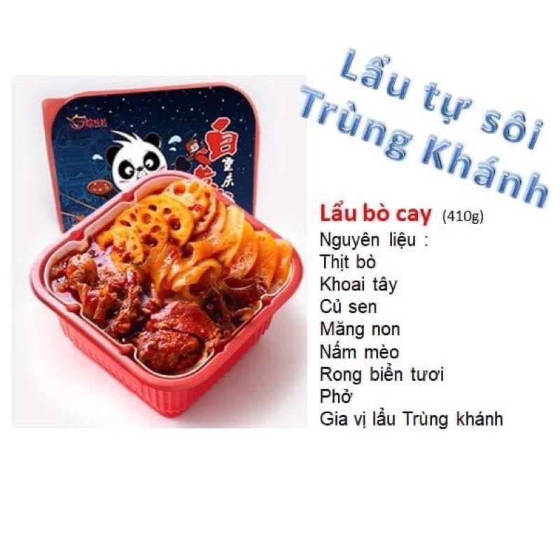 Lẩu Tự Sôi Bò Cay Trùng Khánh