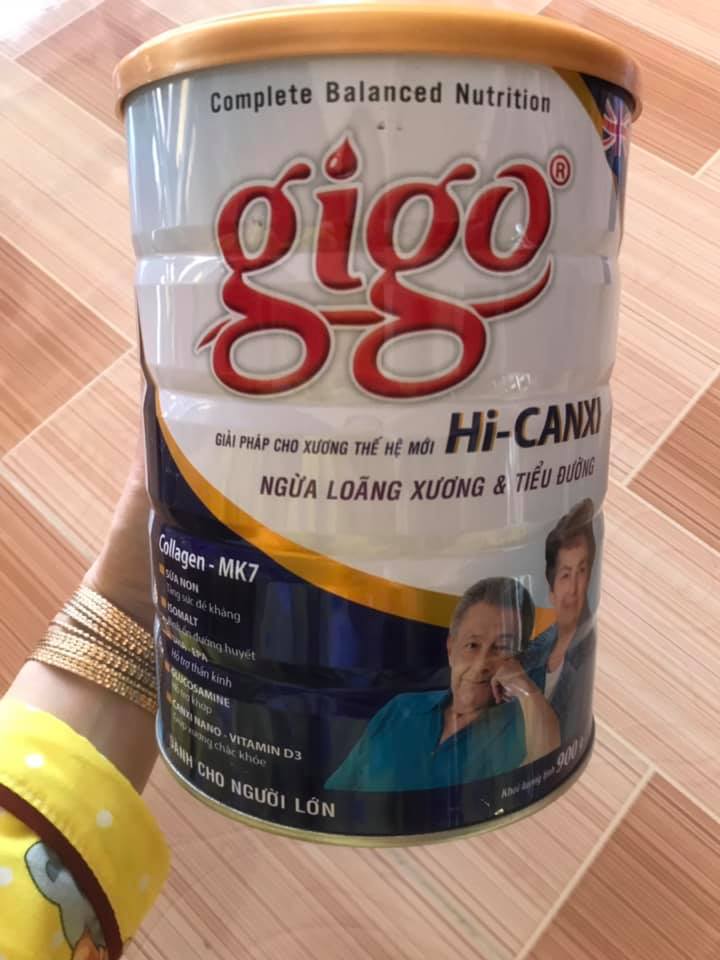 SỮA GIGO HI-CANXI 900gr sữa bột dinh dưỡng ngừa loãng xương & tiểu đường