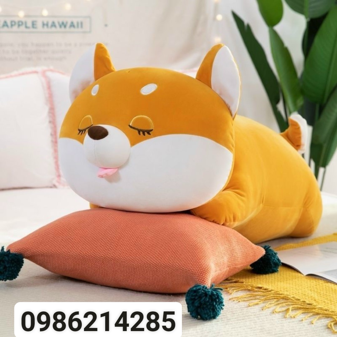 [HCM]Gấu Bông Chó Shiba Biểu Cảm Chất Siêu Dễ Thương Mềm Mịn Cao Cấp size 70cm và 90cm. Gấu Bông Chó Shiba Biểu Cảm Chất Siêu Dễ Thương Mềm Mịn Cao Cấp