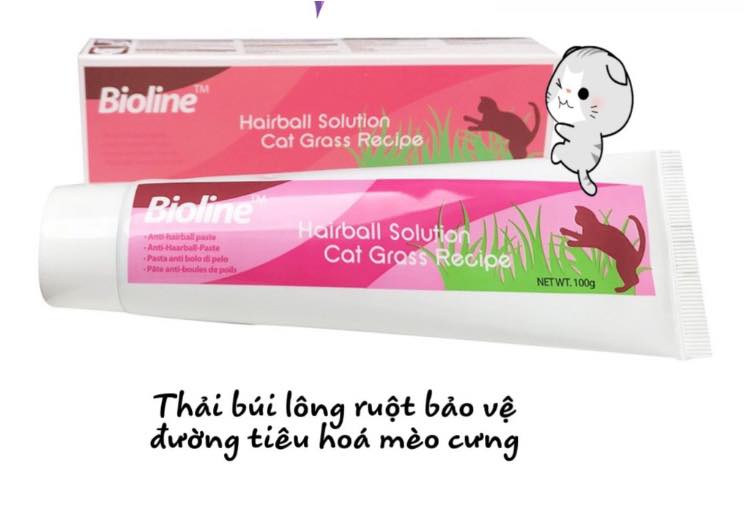 Gel dinh dưỡng cho mèo Bioline Hairball Solution