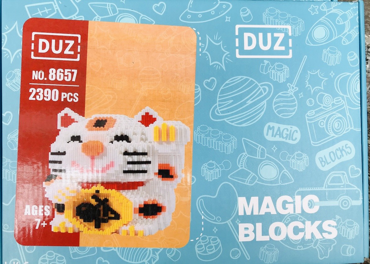 Lego 3D Magic Block DUZ - Mô Hình Lego Mèo thần tài (mẫu 2 - Loại 30 ...