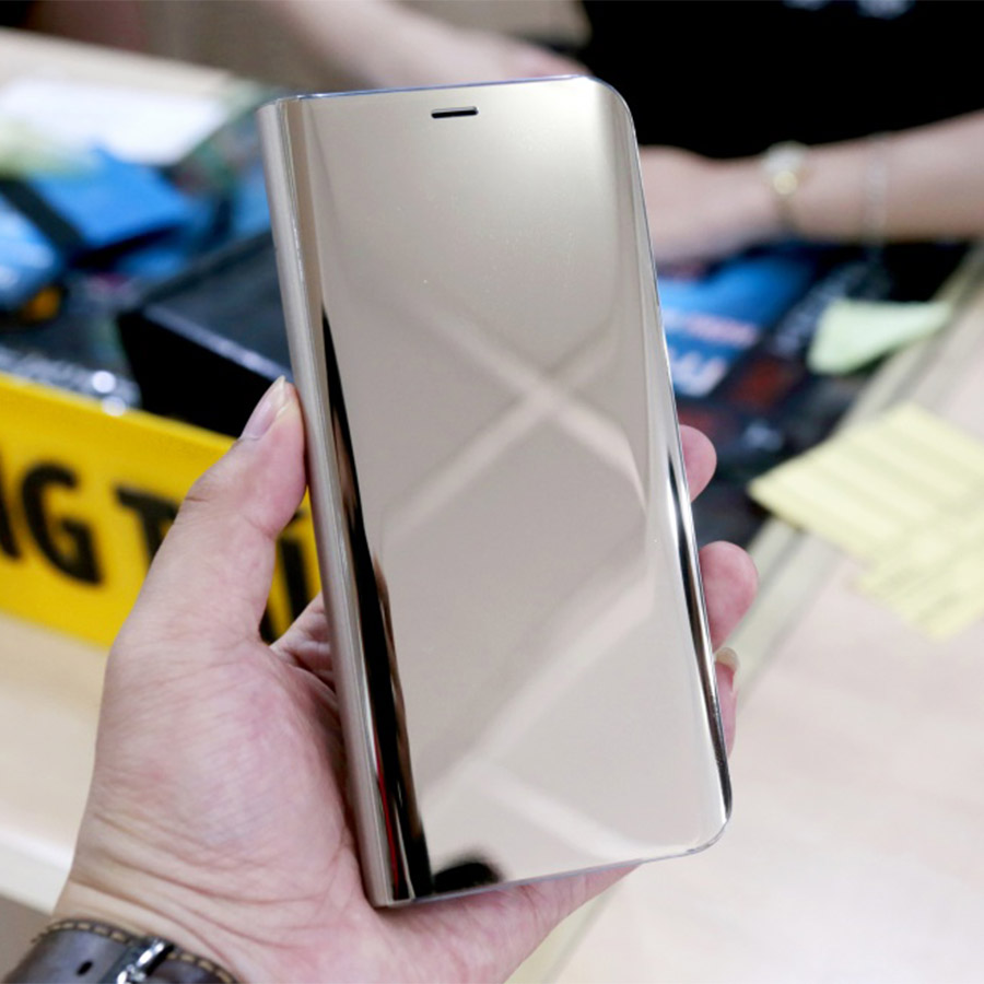 Bao da clear view galaxy S8 Nobox màu bạc