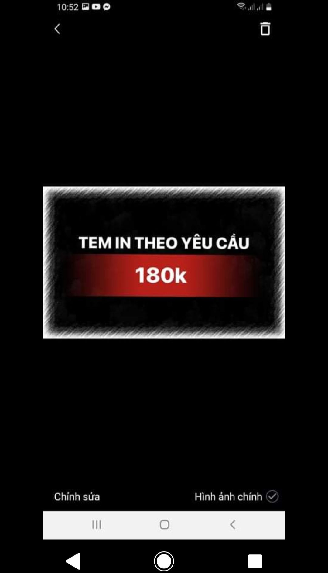 tem đặt theo yêu cầu