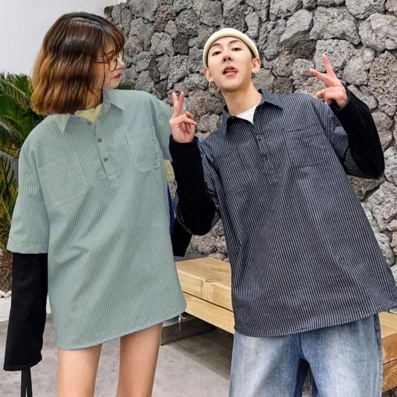 Áo Sơ mi Sweater mix Layer Unisex