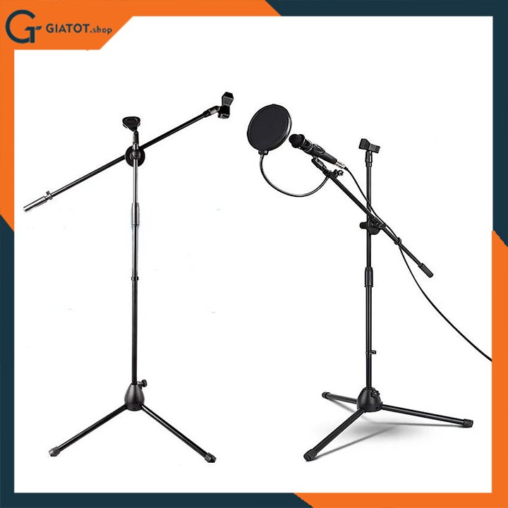 Chân đế kẹp micro đứng Pro Microphone Stands dùng cho phòng thu và sân khấu