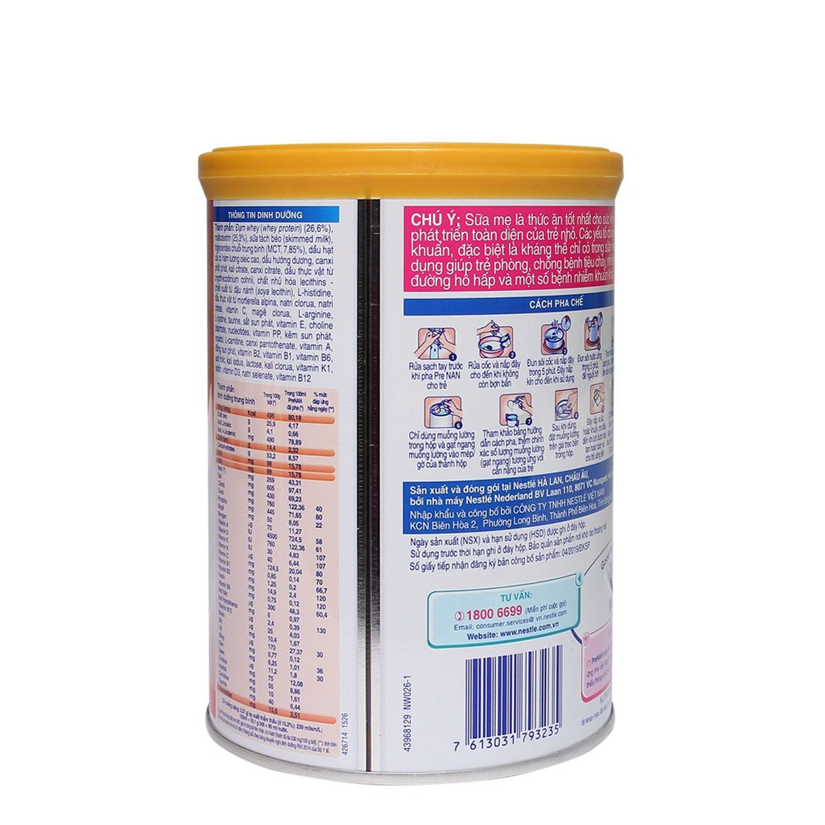 Sữa Bột Nestlé PreNAN Hộp 400g  (Dành cho trẻ nhẹ cân hoặc thiếu tháng)