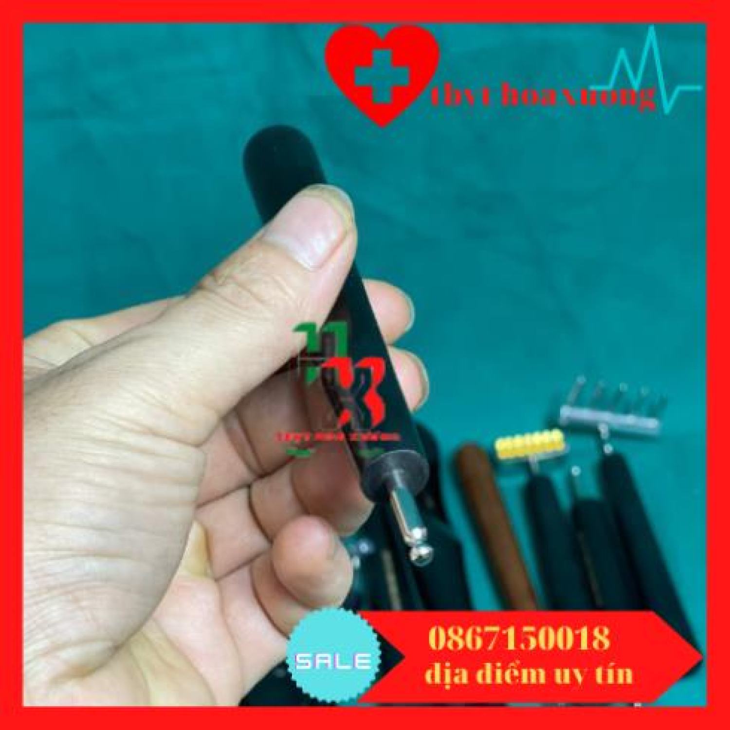Dùi Inox, Dùi Dò (Cây dò huyệt trên lưng) - Dụng cụ diện chẩn