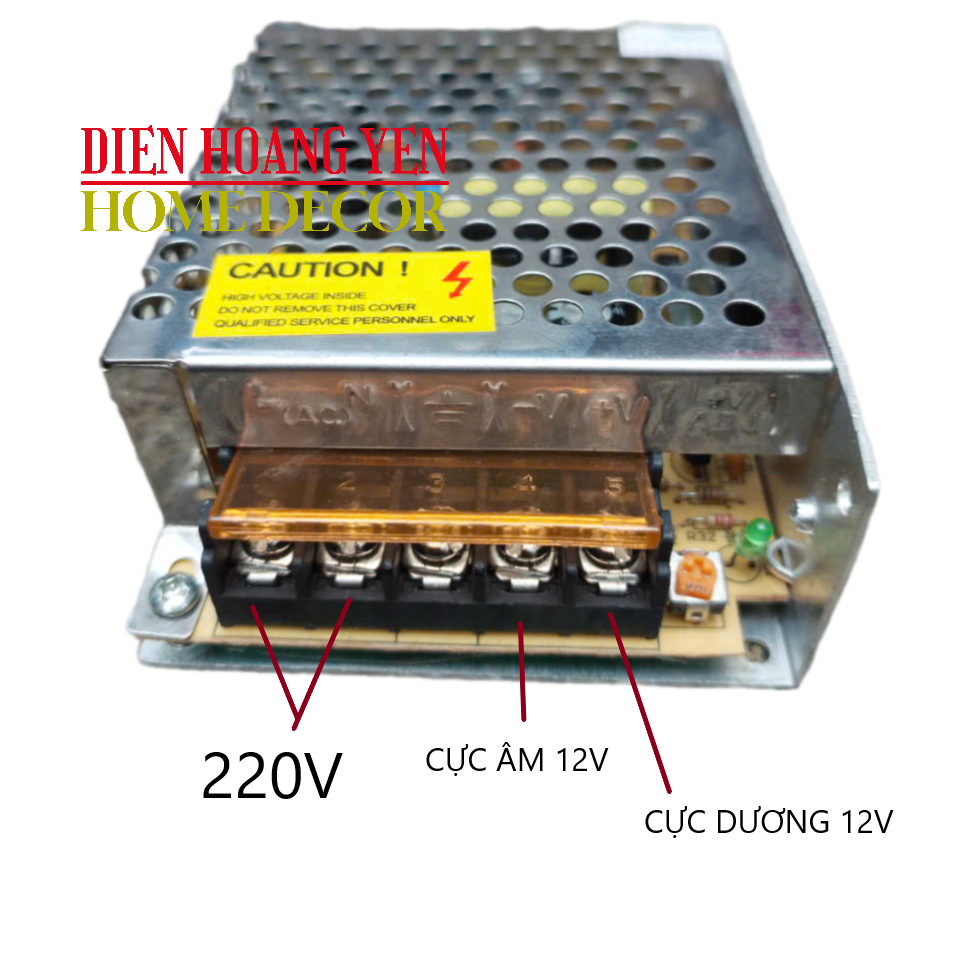 Nguồn tổng tổ ong 12V 5A 60W BẢO HÀNH 12 THÁNG