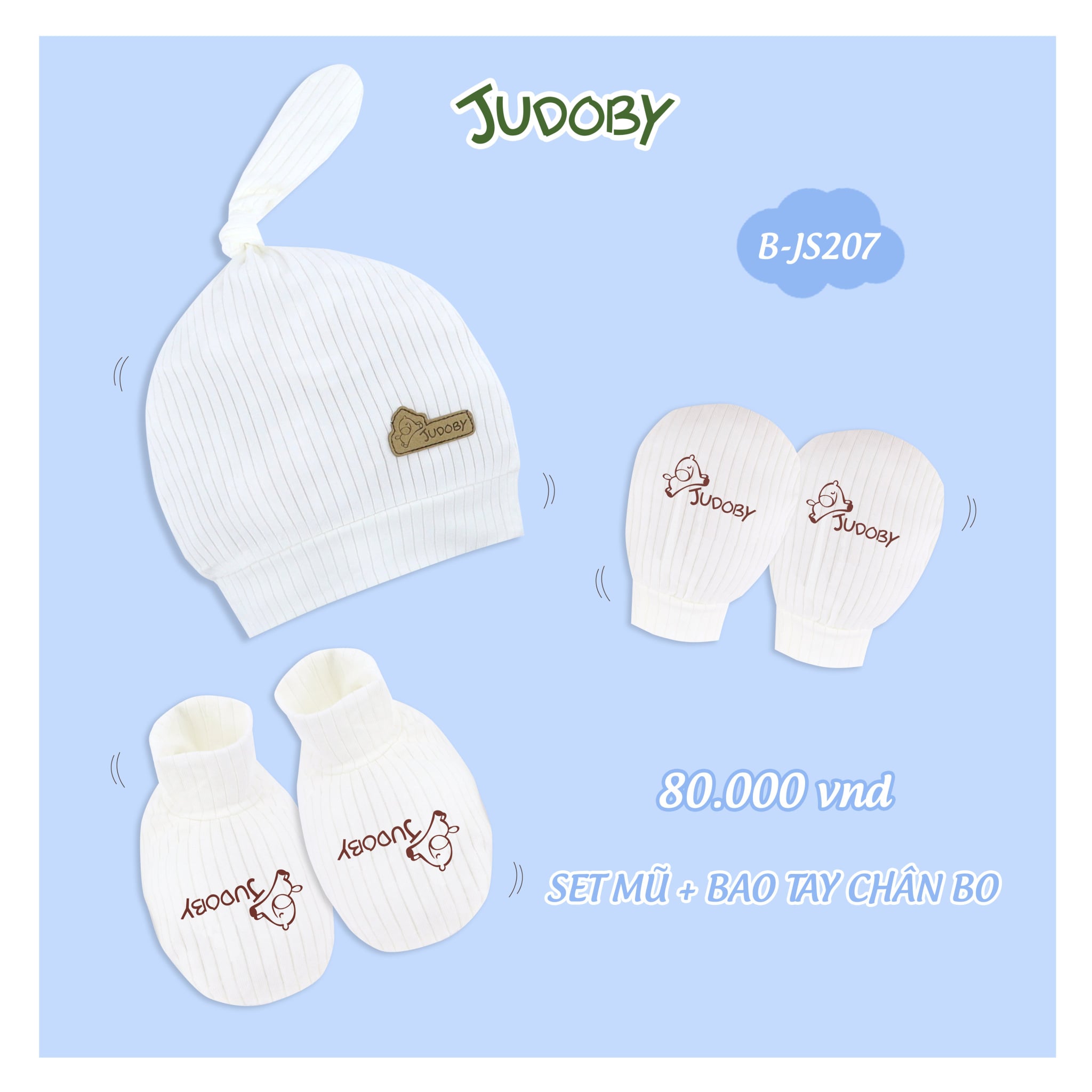 Combo mũ + bao tay chân sơ sinh