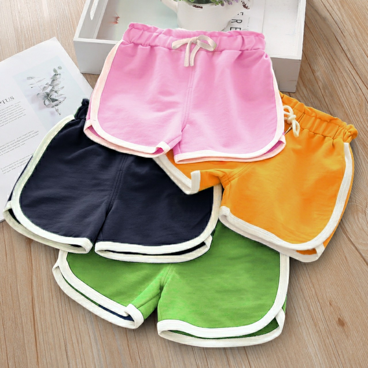 COMBO 5 QUẦN ĐÙI THỂ THAO CHO BÉ TRAI BÉ GÁI