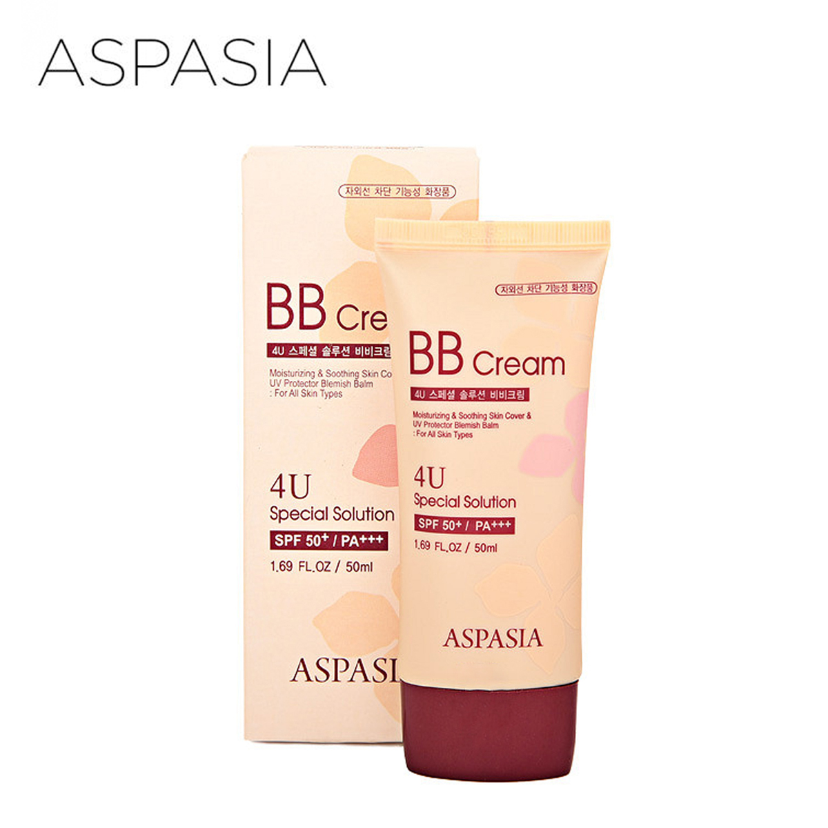 Kem nền chống nắng bb cream 4u special solution cream aspasia 50ml