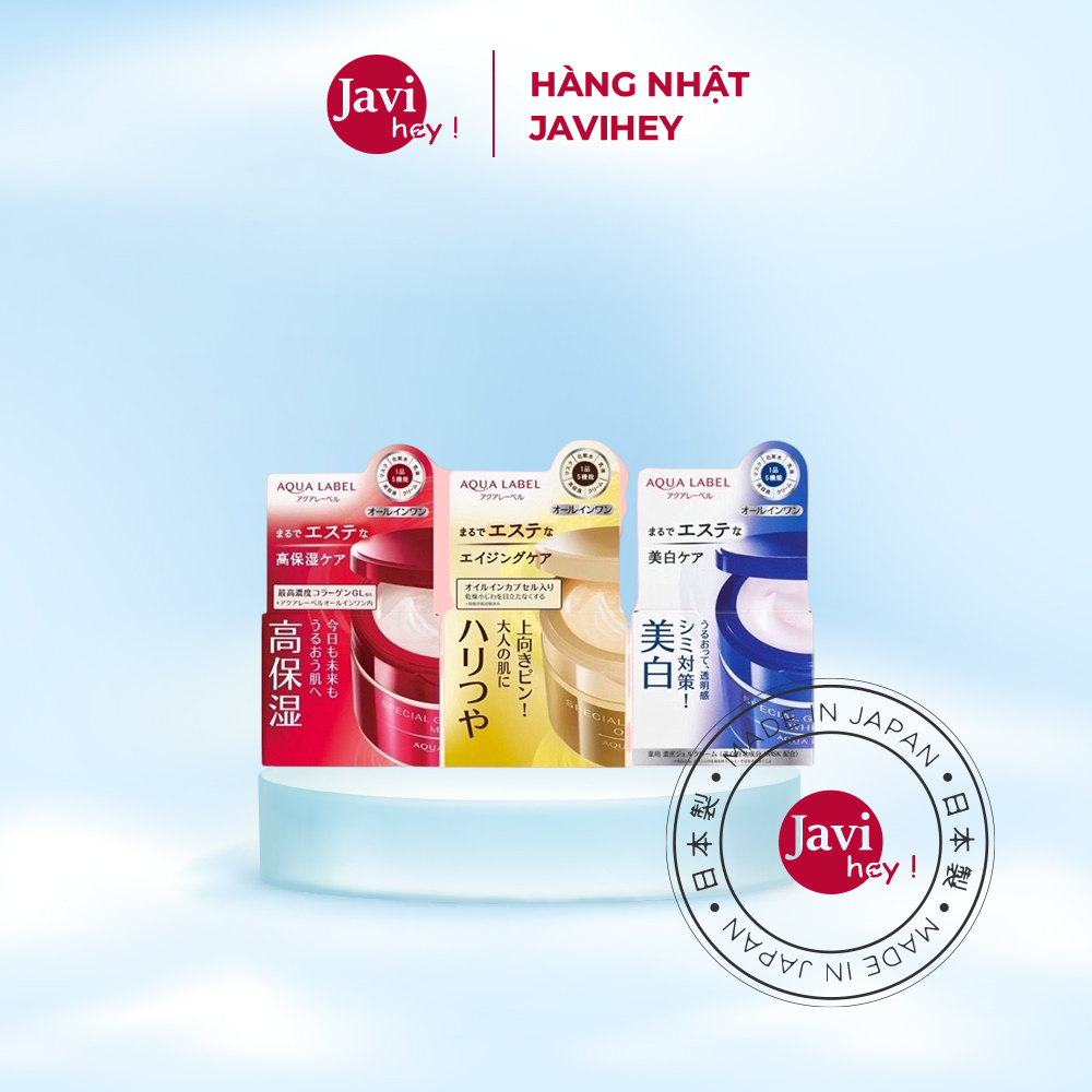 [GIẢM 5% ĐƠN 129K]Kem Dưỡng Da Shiseido Aqualabel 5 Trong 1 Special Gel Cream 50G/90G Nhật Bản Xanh Đỏ Vàng - CHINSU COSMETIC
