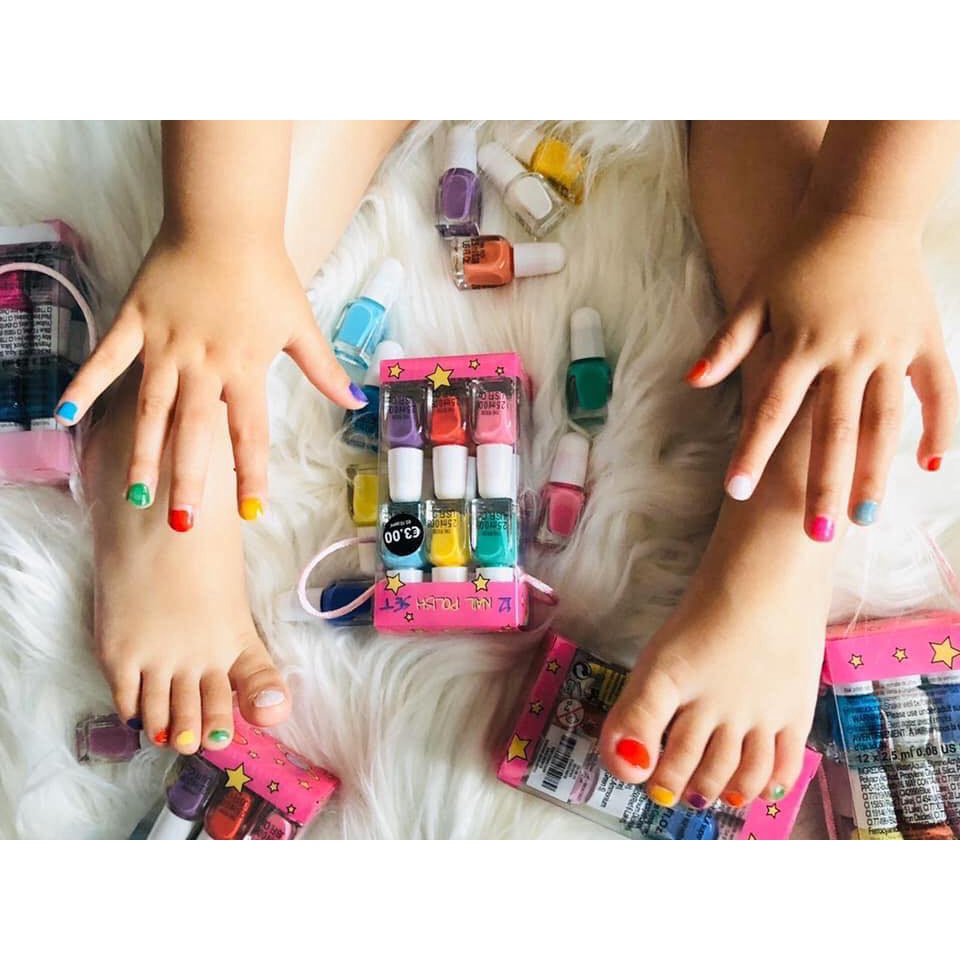 Set sơn móng tay 12 Nail Polish Pháp cho bé