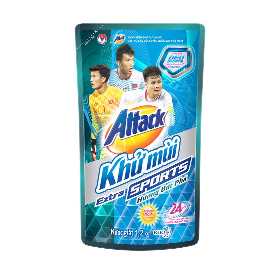 Nước giặt Attack khử mùi kháng khuẩn công nghệ Nhật