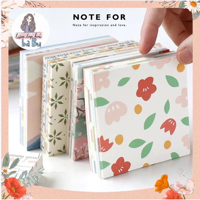 Mix 108 Tờ Giấy Nền Note For Collection dễ thương dùng để trang trí