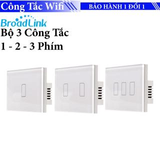 Combo 3 Công tắc Wifi cảm ứng cho Smarthome của Broadlink TC2 US thumbnail