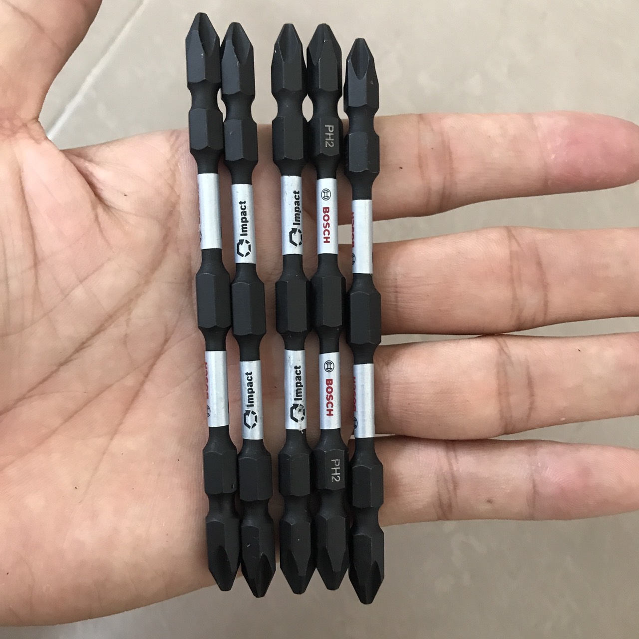 Bộ 5 mũi bắn vít bos 2 đầu PH2 - 110mm