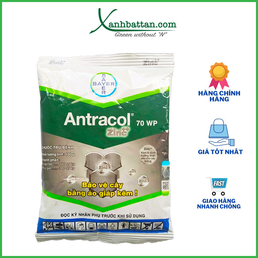 Chế Phẩm Trừ Nấm Bệnh Antracol Gói 100 Gram