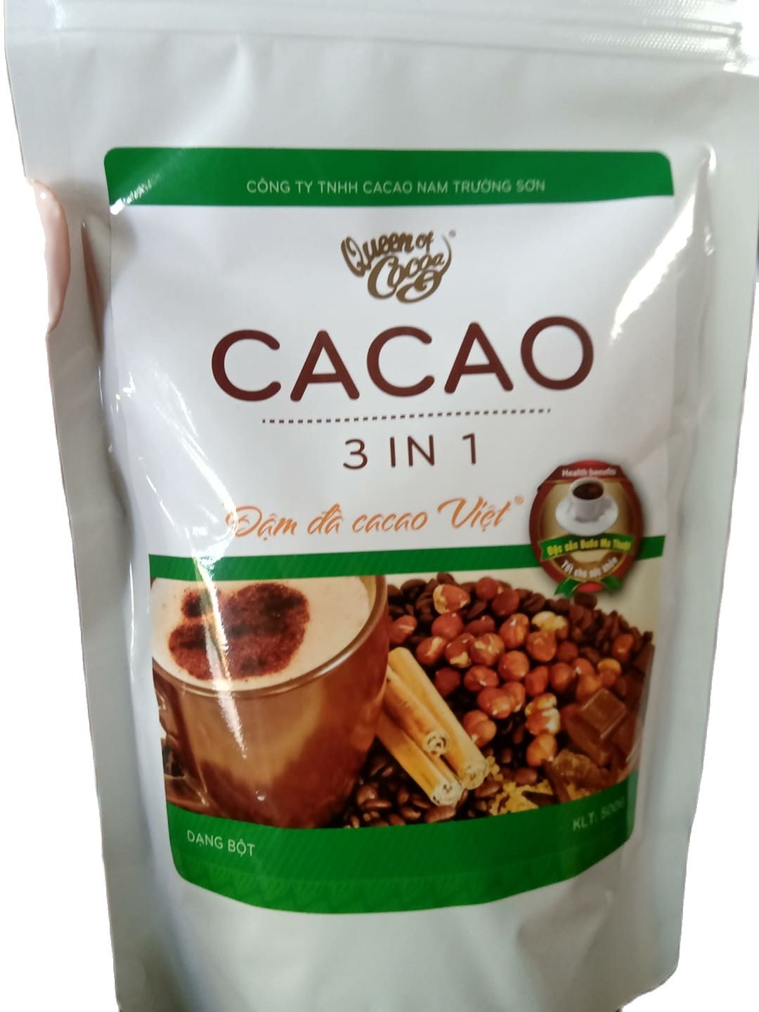 Bột cacao sữa hòa tan 3 trong 1 nam trường sơn (ĐẶC SẢN BUÔN MÊ ThUỘT)