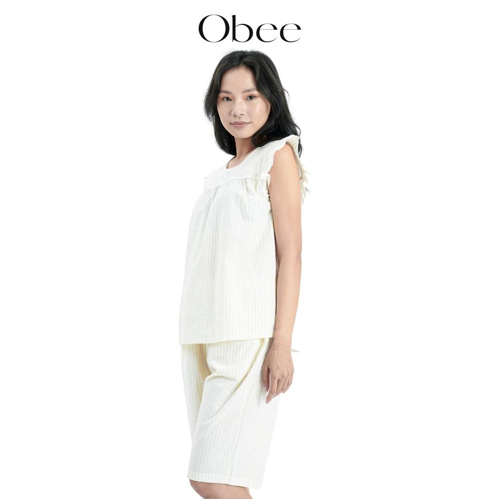 Bộ lửng nữ Obee Homewear Đồ bộ nữ kate cotton Hàn Quốc i