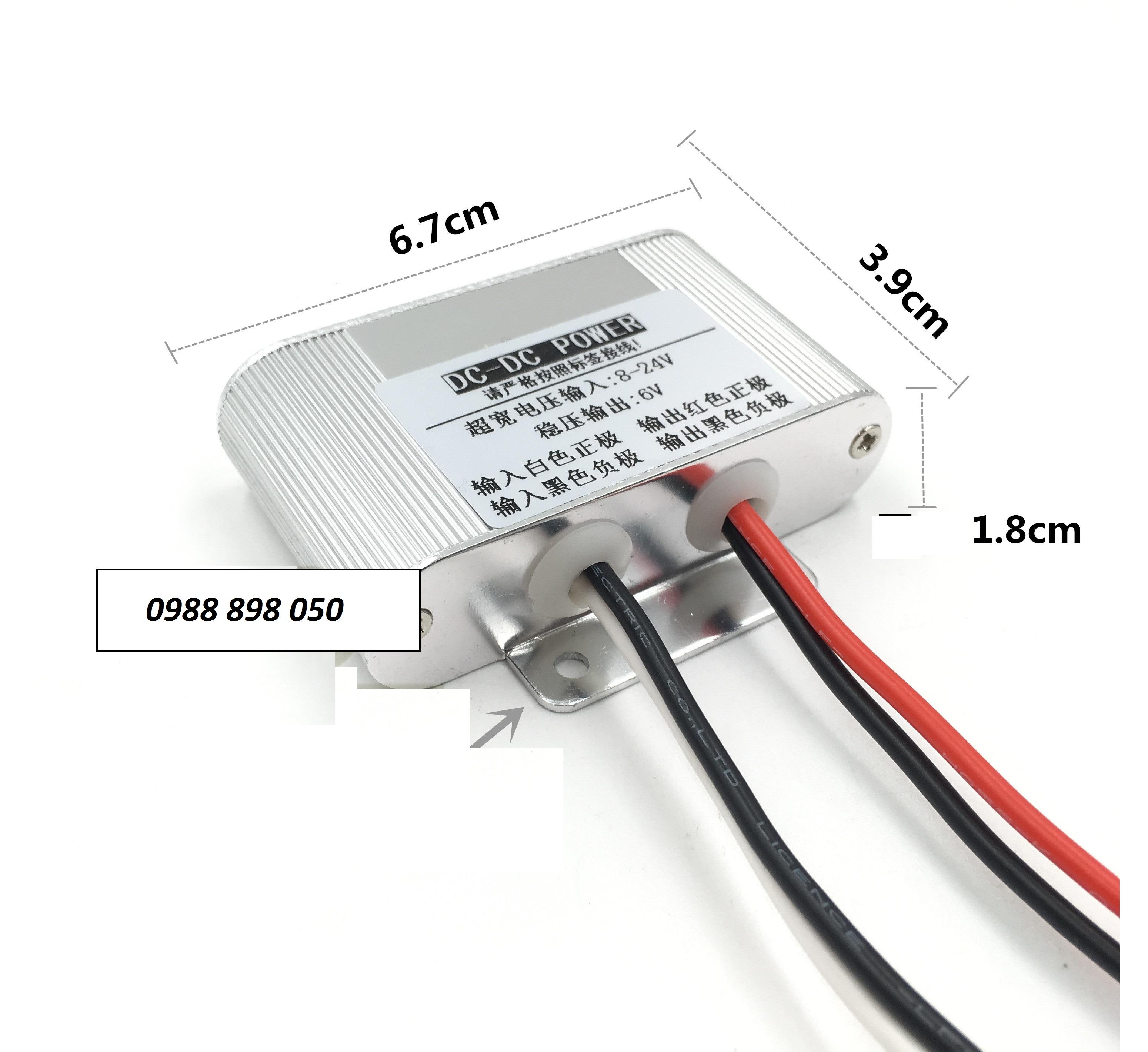 chuyển điện Điện Bình Acquy 12V Sang 6V