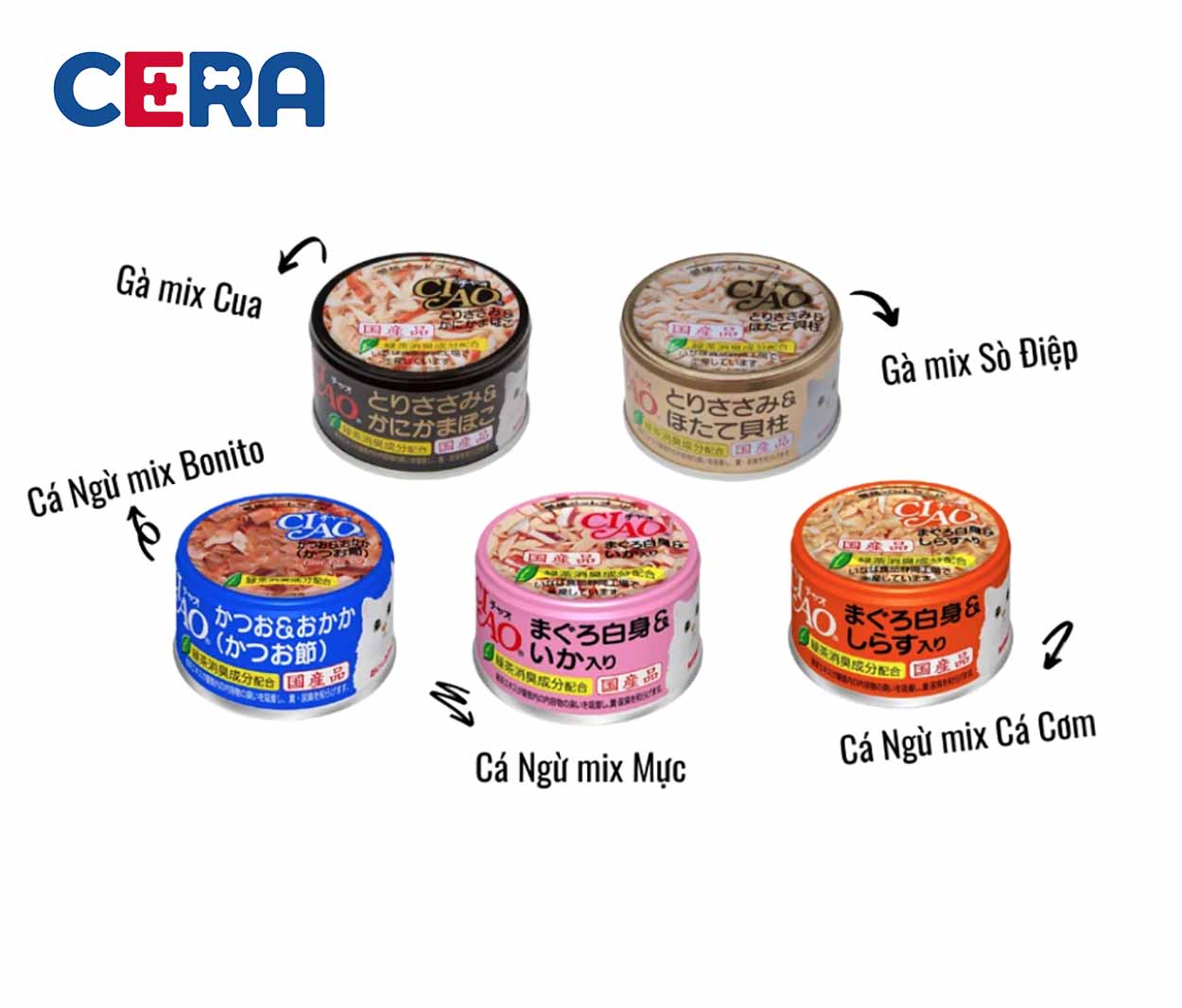 Pate Cho Mèo - Ciao Lon 85g ( Nhiều Vị )