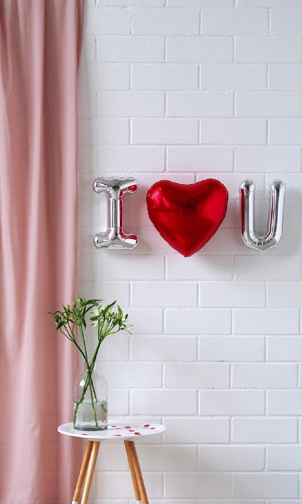 Bộ bong bóng chữ I love you hpni37
