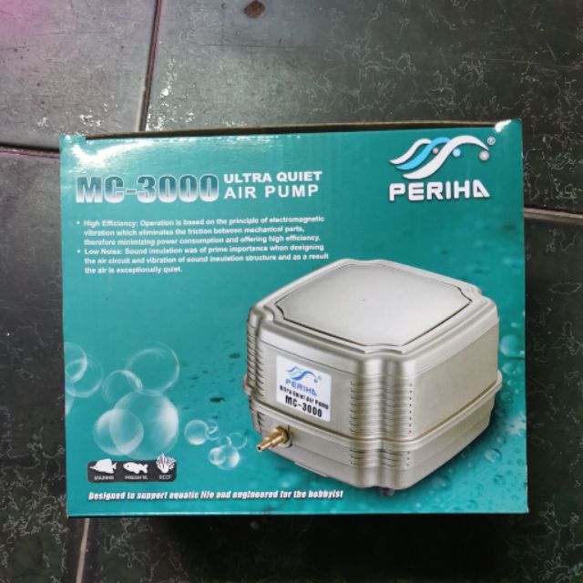 [HCM]Máy oxi hồ cá Periha siêu êm 8w 16l/p