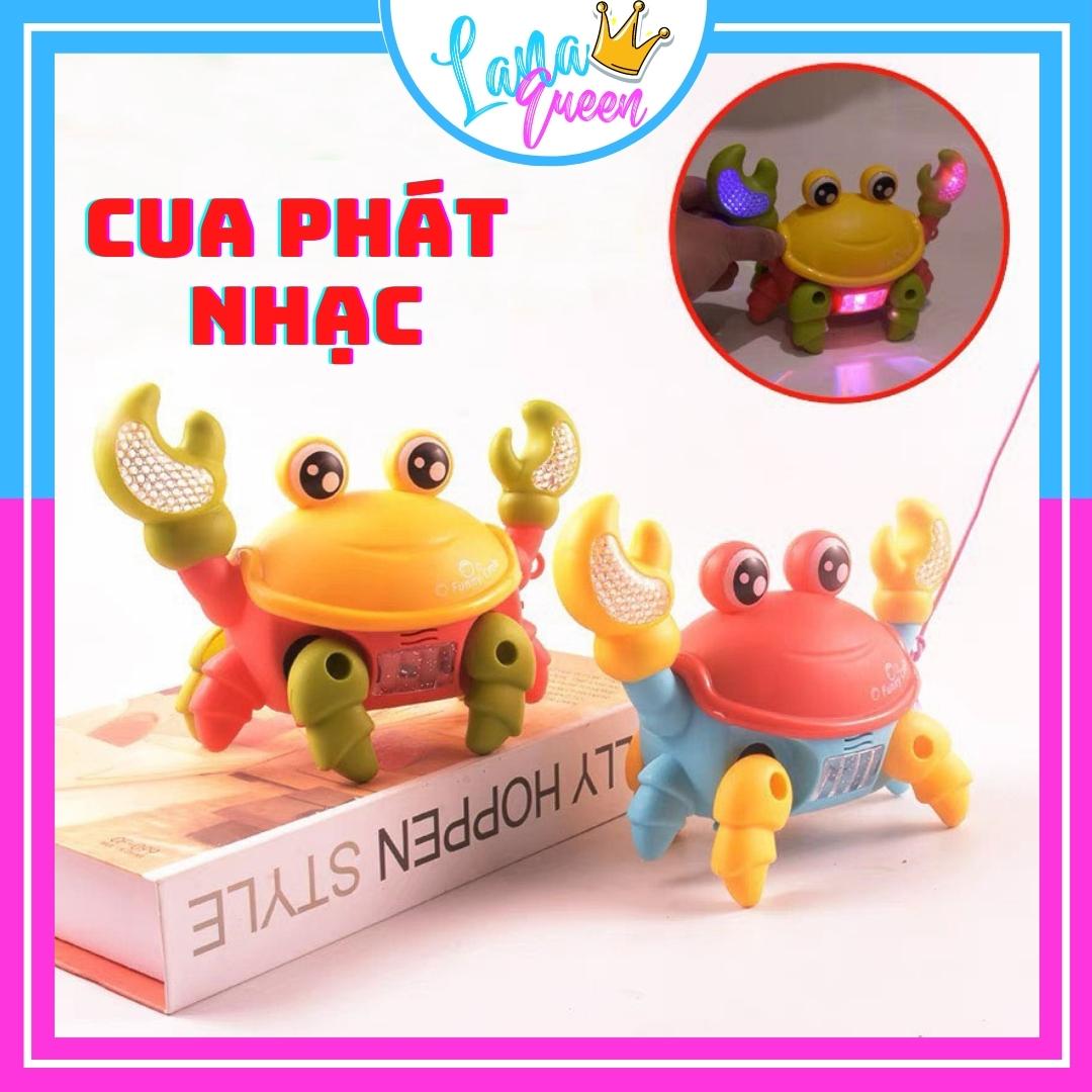 Đồ Chơi Con Cua Chạy Pin Cho Bé Có Nhạc Phát Sáng Cute An Toàn – LANA QUEEN