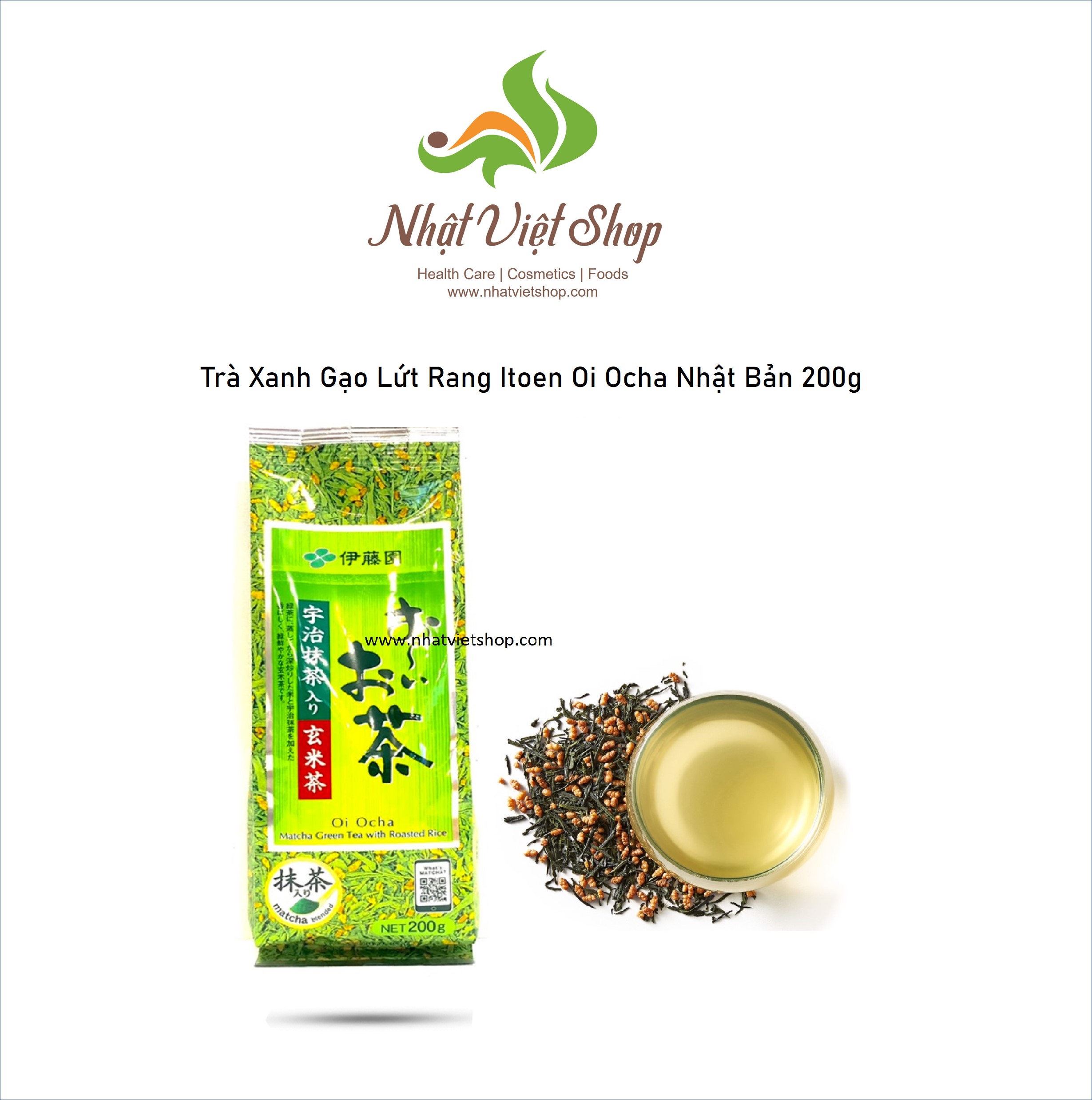 Trà Xanh Gạo Lứt Rang Itoen Oi Ocha 200g