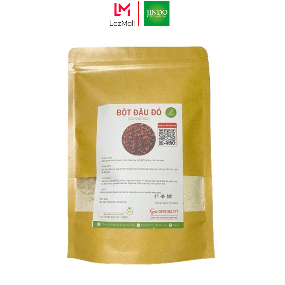 Bột đậu đỏ thượng hạng JINDO 1kg tác dụng trắng da, mịn da cho phái đẹp