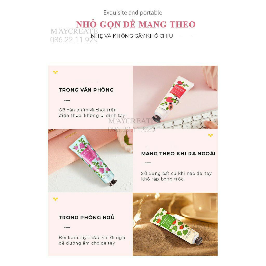 Combo 10 tuýp kem dưỡng da tay Maycreate