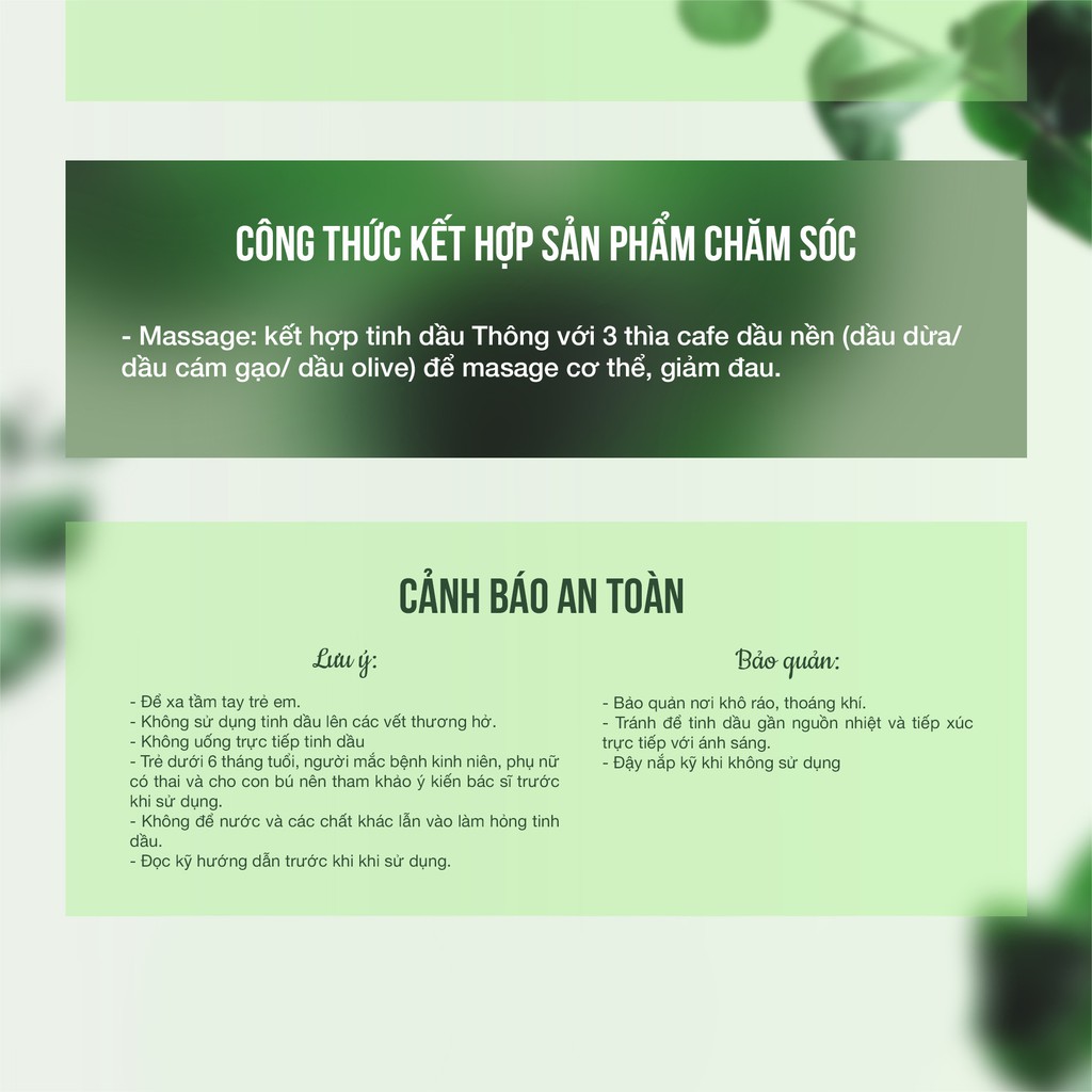 Tinh dầu Thông Julyhouse 10ml