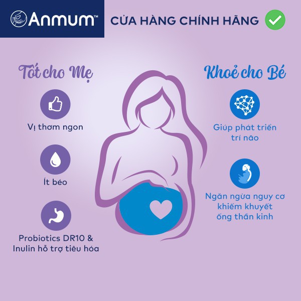 Sữa Bột Anmum Materna Hương Chocolate 400g