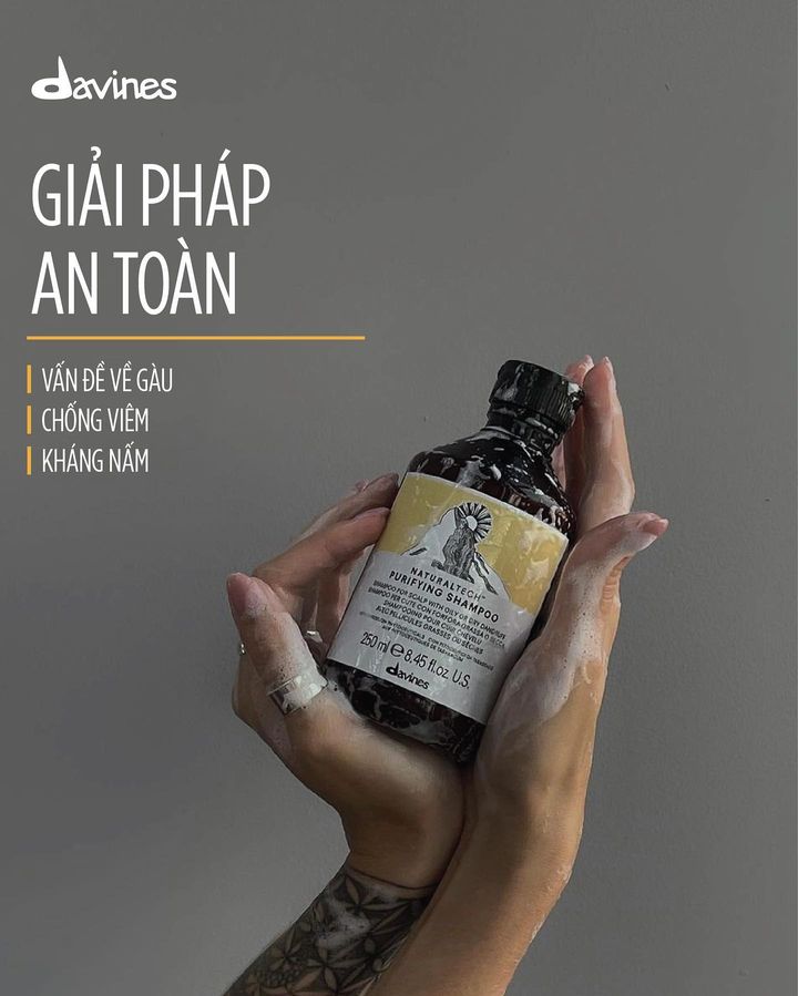 Dầu gội Davines giảm gàu purifying 250ml - 1000ml