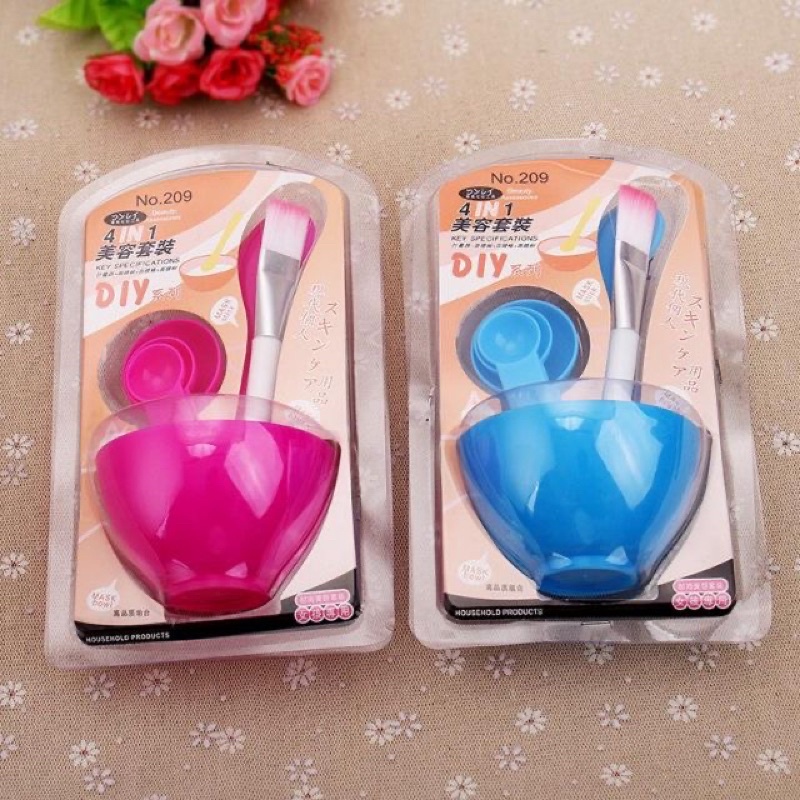 Bộ bát trộn mặt nạ 6 chi tiết