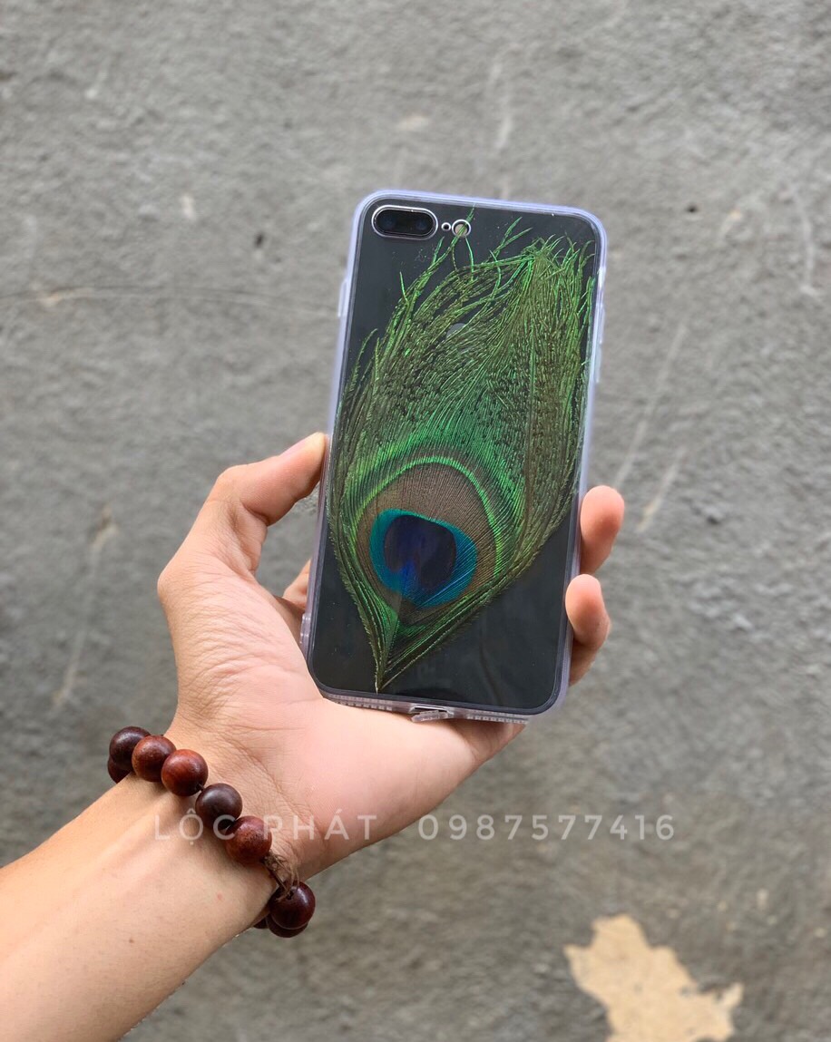 Lông Công Ốp Điện Thoại Phong Thuỷ - FREESHIP