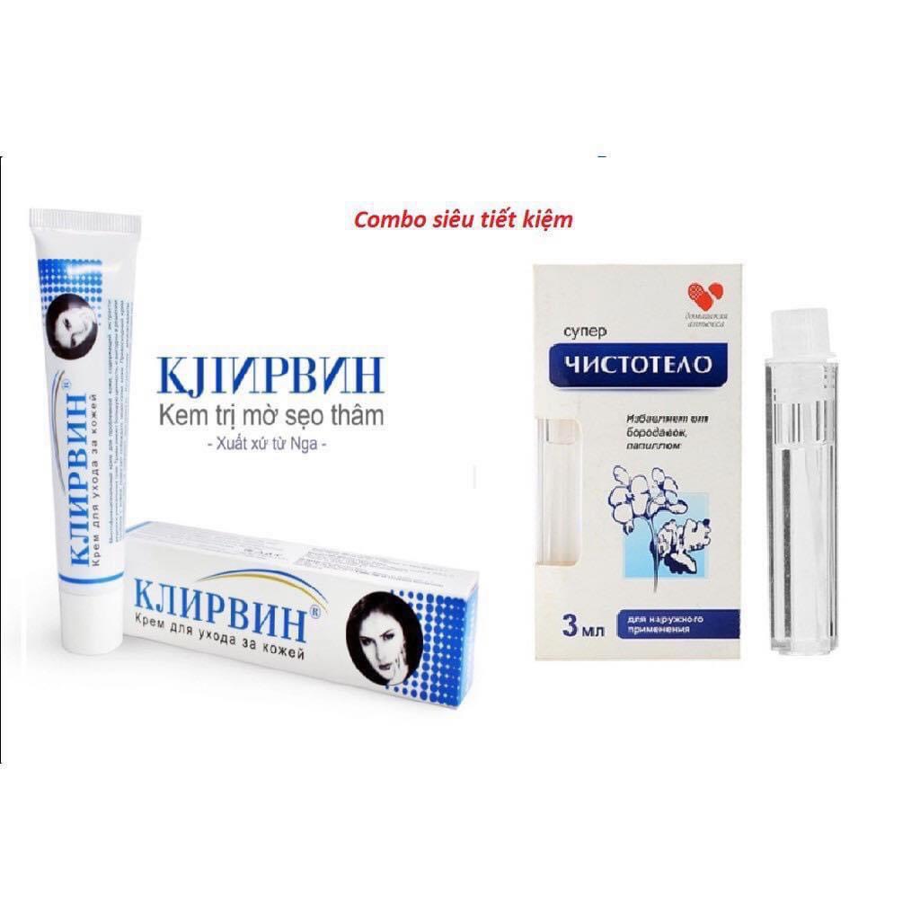 Gel tẩy nốt ruồi - gel tẩy mụn thịt sẹo lồi mụn cóc develinil của nga
