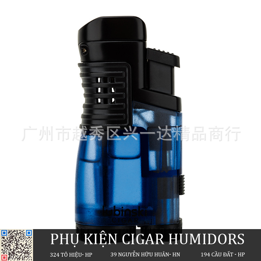 Bật lửa cigar 3 tia kèm đục của Lubinski YJA 10024