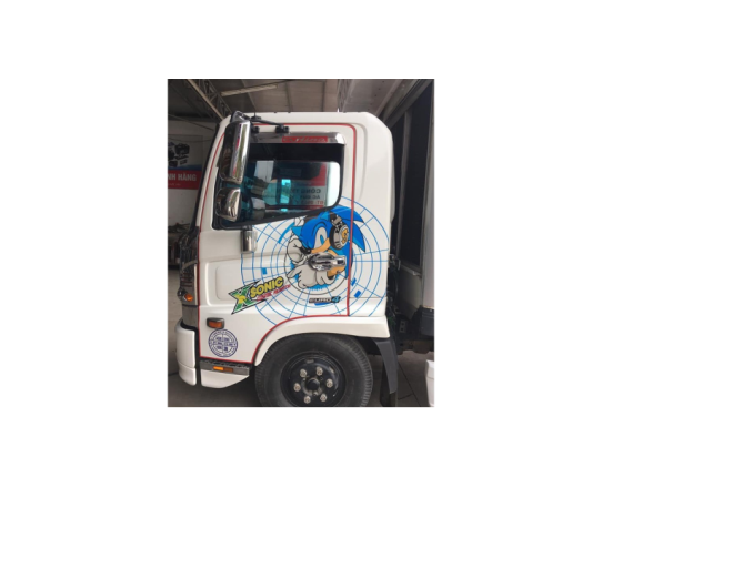 tem sonic decal trong dán cửa xe tải - ms 01( phù hợp dán xe màu trắng, bạc)