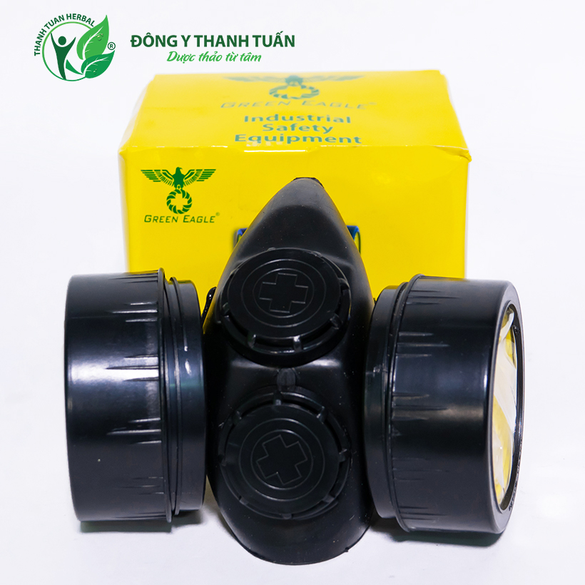 Mặt nạ phòng độc và bụi bẩn 2 phin lọc green eagle bb306