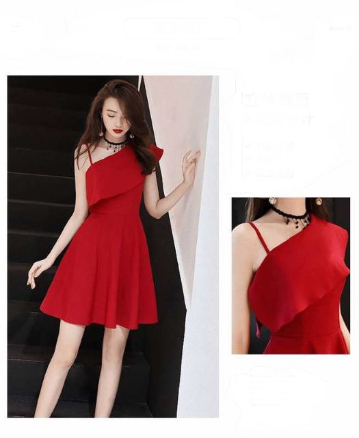 Zerasy - Đầm xòe phối bèo vai kiểu cách